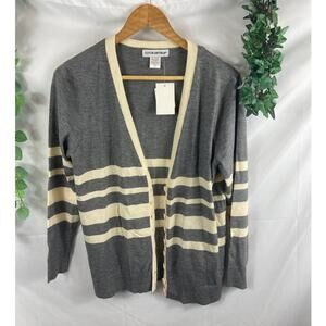 NWT Cotton Emporium striped cardigan